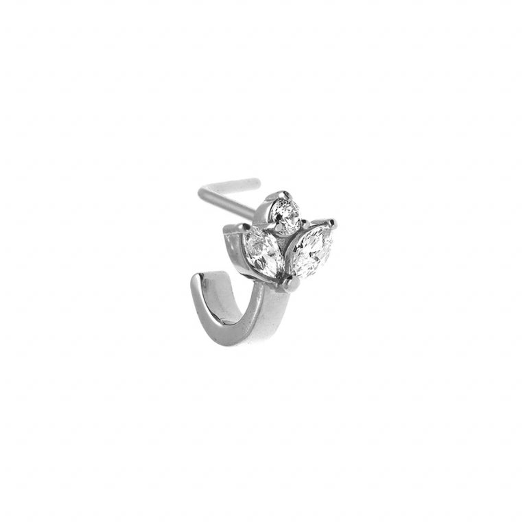 Piercing din oxid de zirconiu – Silver Steel | Azulin