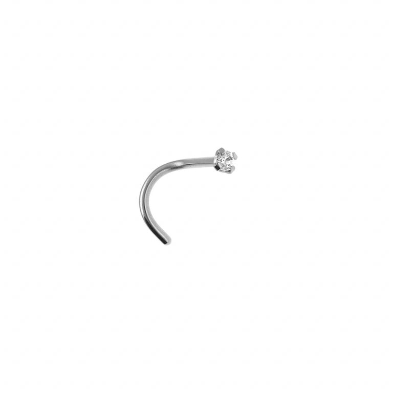 Piercing Oxid Alb – Oțel Argintiu | Azulin