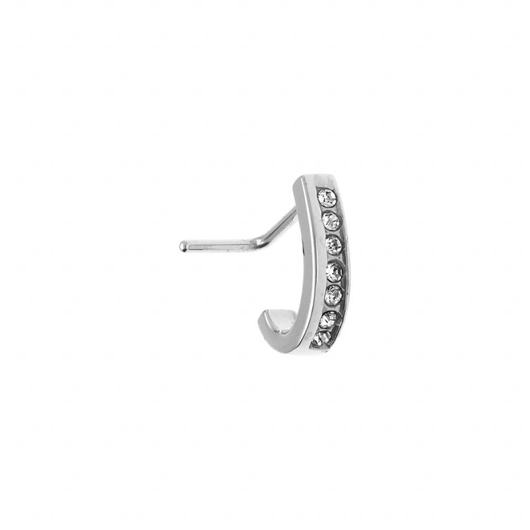 Piercing din oxid de zirconiu – Silver Steel | Azulin