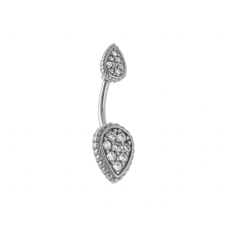 Tropfenpiercing – Silberstahl | Azuline