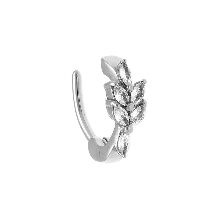 Gebladertepiercing – Zilverstaal | Azulin-weergave 2