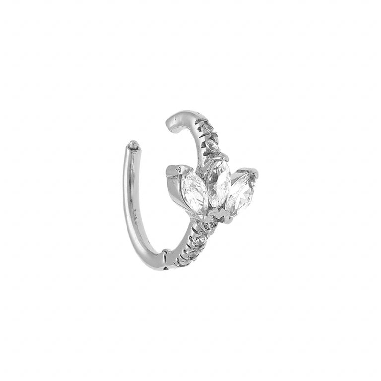 Navelpiercing – Zilverstaal | Azulin-weergave 2