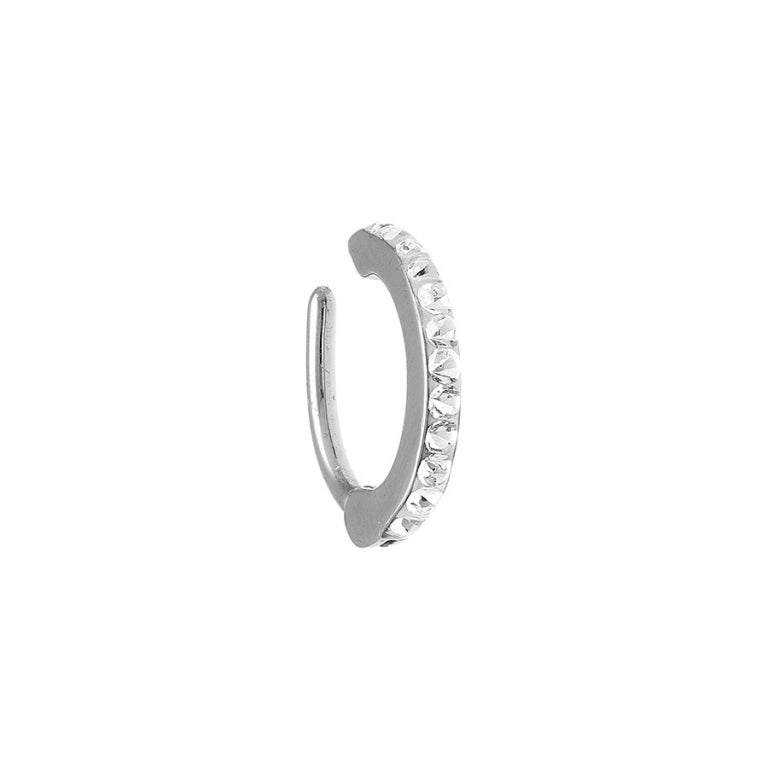 Zirconium oxide piercing – Silver Steel | Azuline view 2