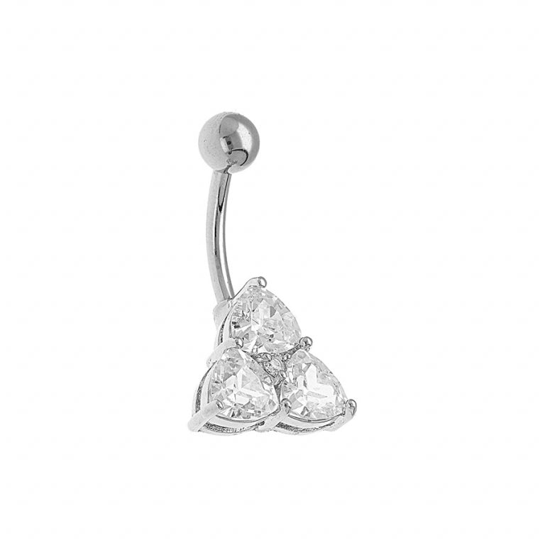 Piercing Triunghi – Oțel Argintiu | Azulin