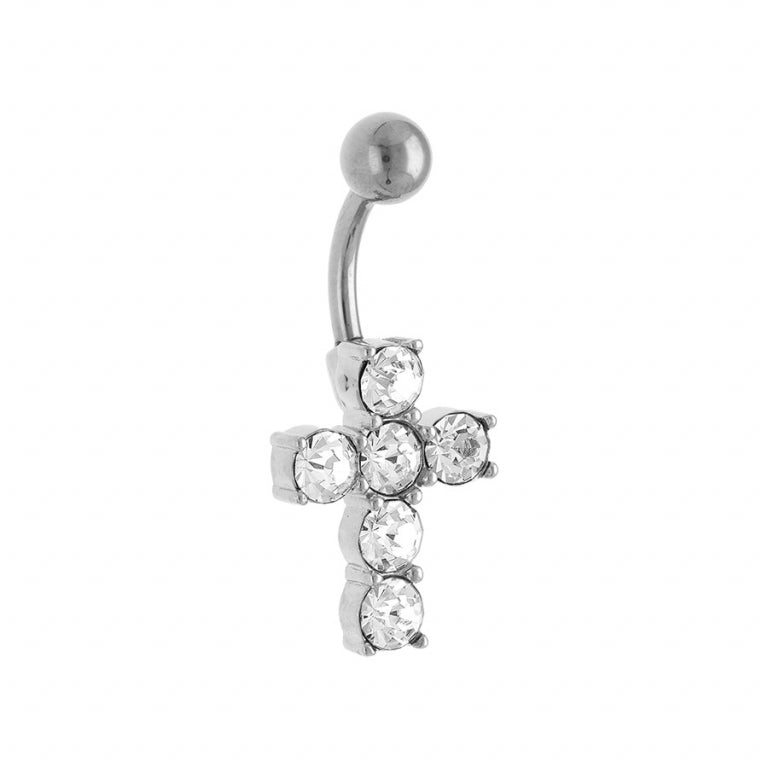 Cross Piercing – Silver Steel | Azulin