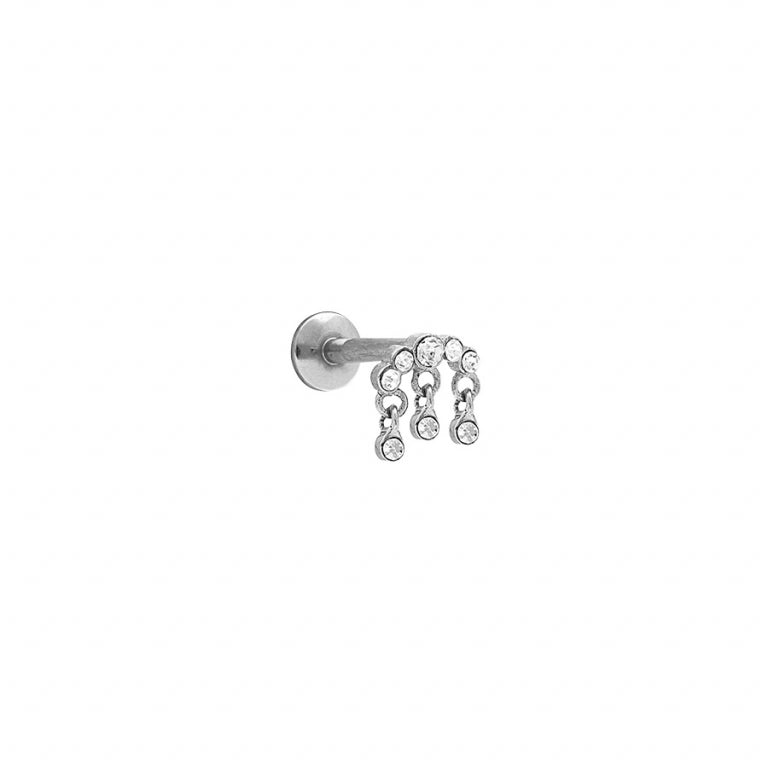 Zirkonoxid-Piercing – Silberstahl | Azuline