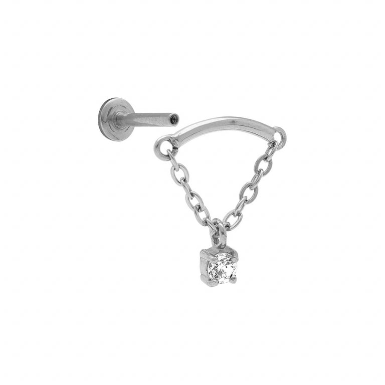 Kettingpiercing – Zilverstaal | Azulin-weergave 2