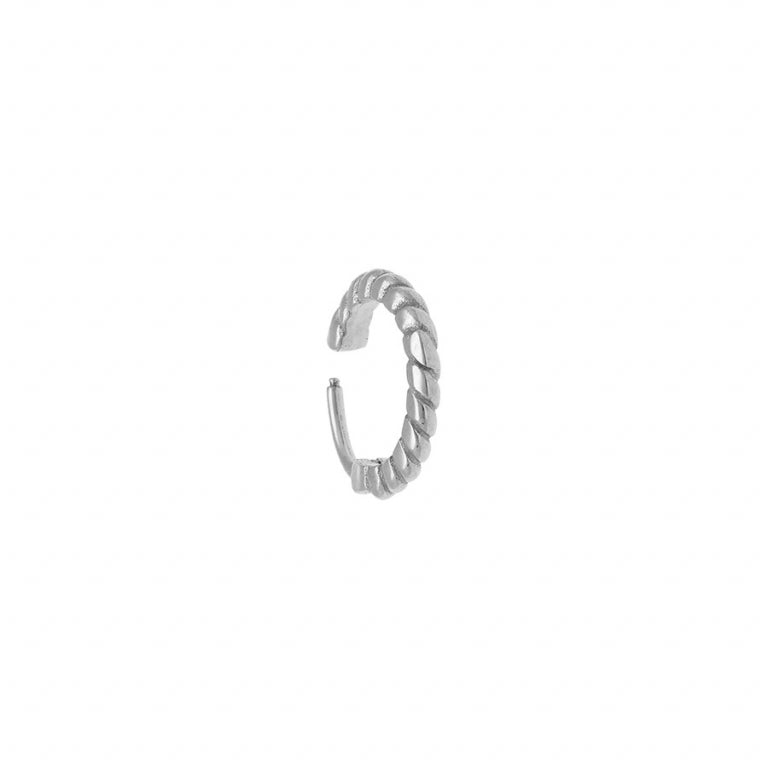 Piercing Torsadé – Acier Argenté | Azuline vue 2