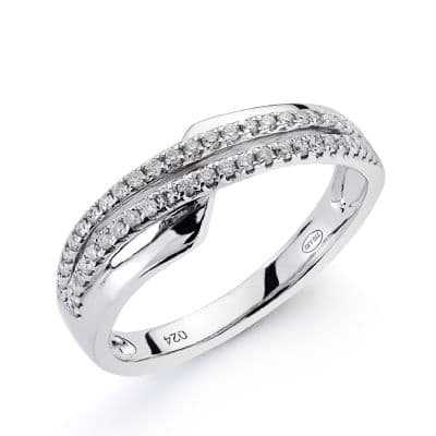 Diamantring 18K guld 0,200 st