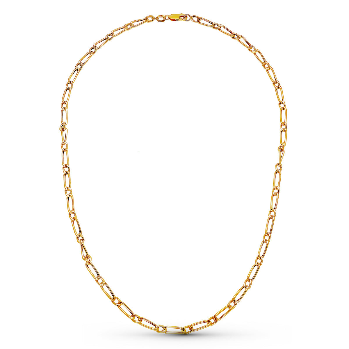 Cadena 18K 1X1 Hueca 50 Cm. 4mm
