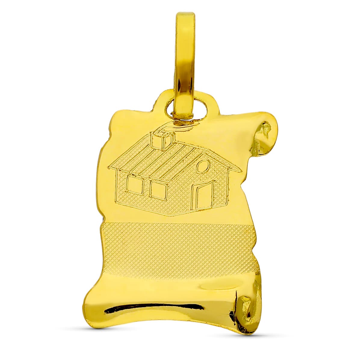 Volute Pendant in 18K Yellow Gold 16X12 mm