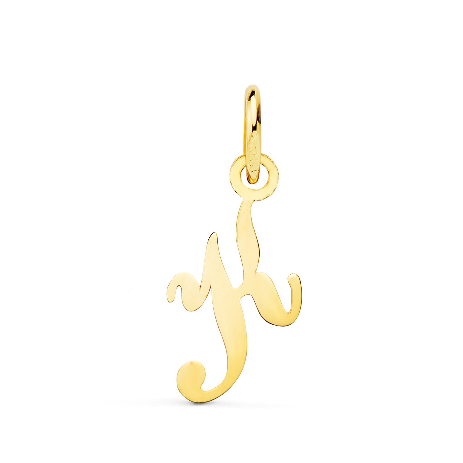 18K Gulguld Vedhæng Initial "k" 16 X 8 mm