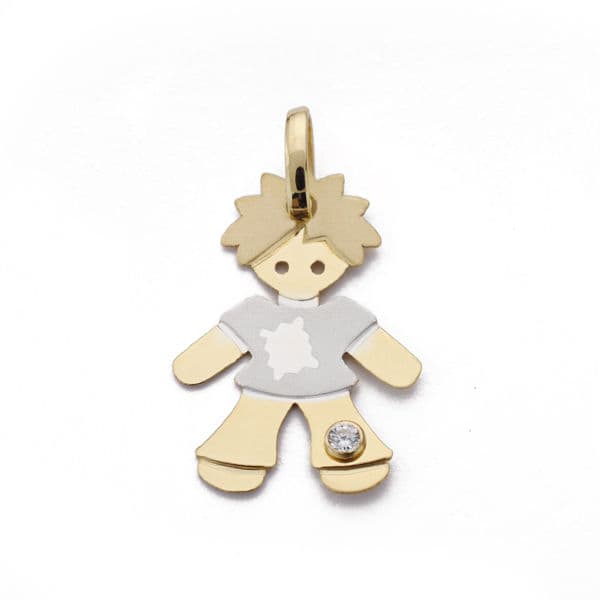 18K gouden hanger 19X14 mm