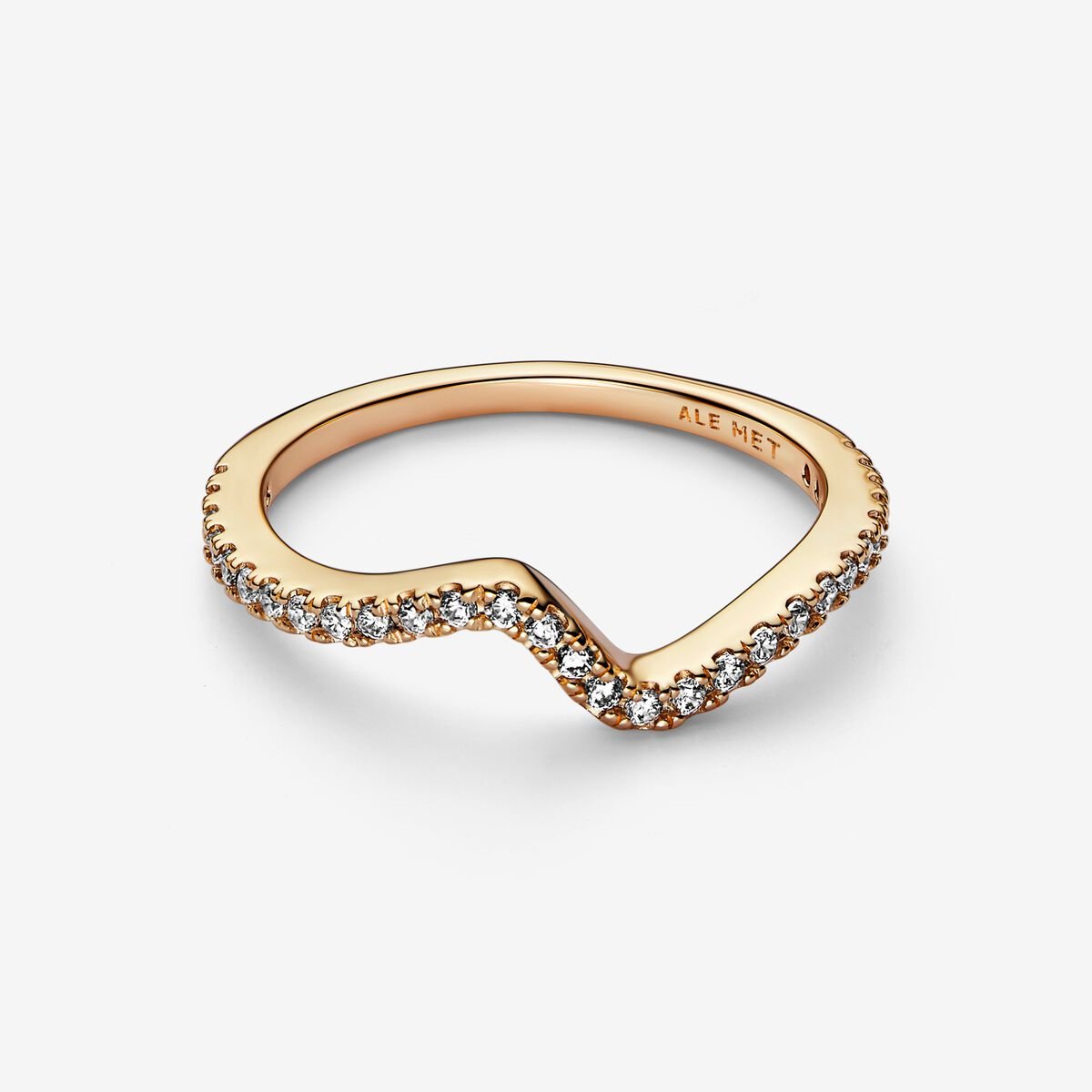 Funkelnde Welle – Gold – Pandora-Ring