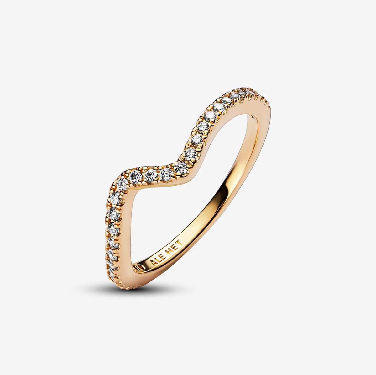 Funkelnde Welle – Gold – Pandora-Ring