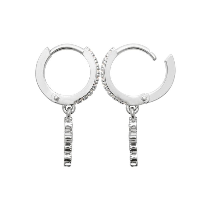 Cross - Earrings - Silver