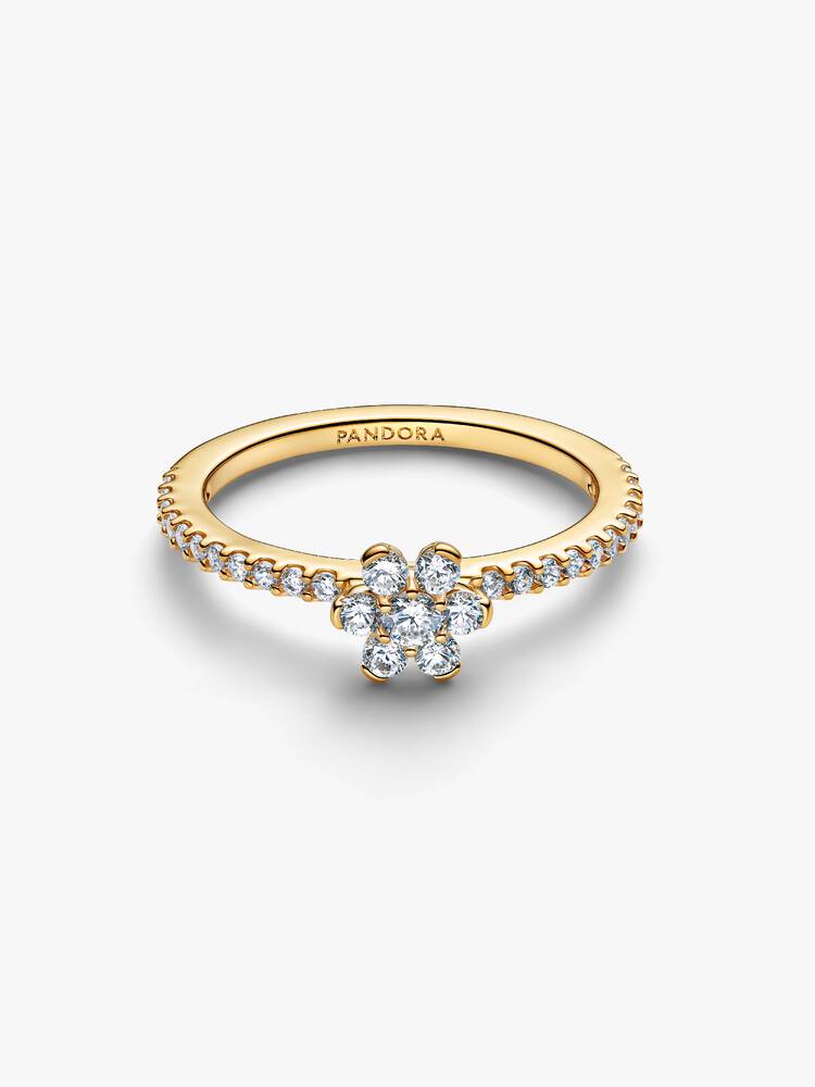 anillo Pandora - Flor dorada brillante | 164499C01