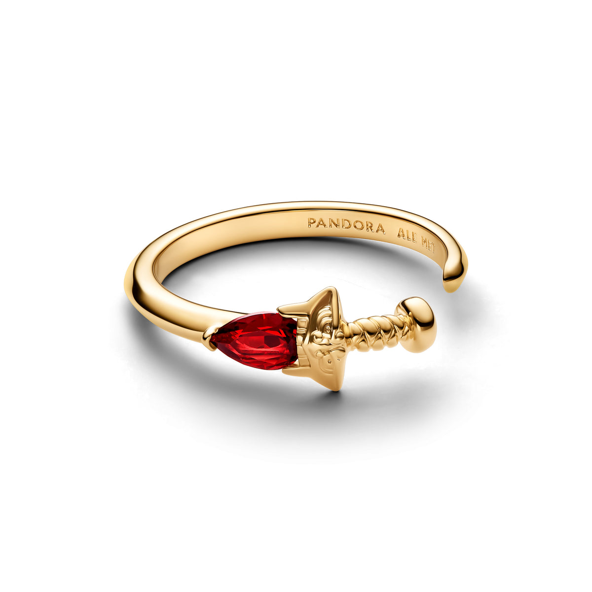 Bague Ouverte Disney Sabre de Mulan Doré – vue 2