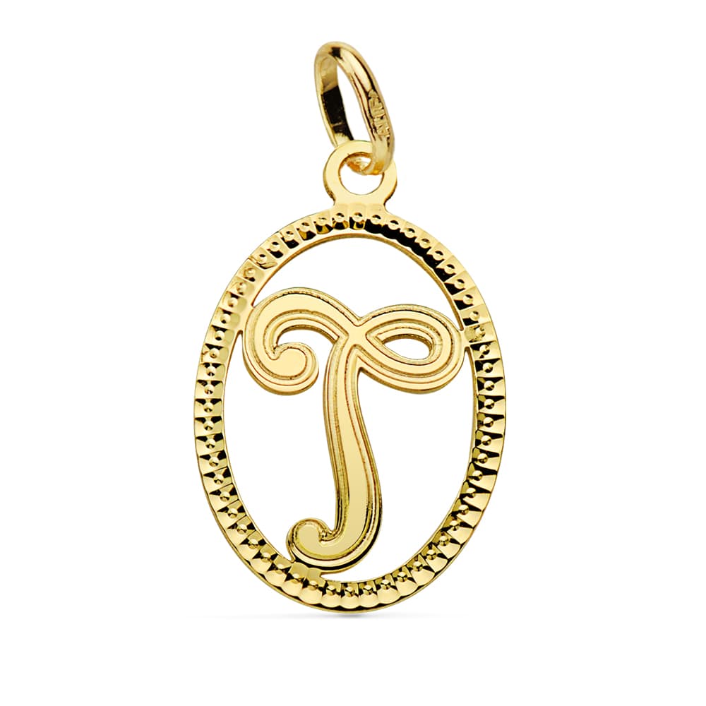 Pendentif Initial 18K Initial T 21X14 mm