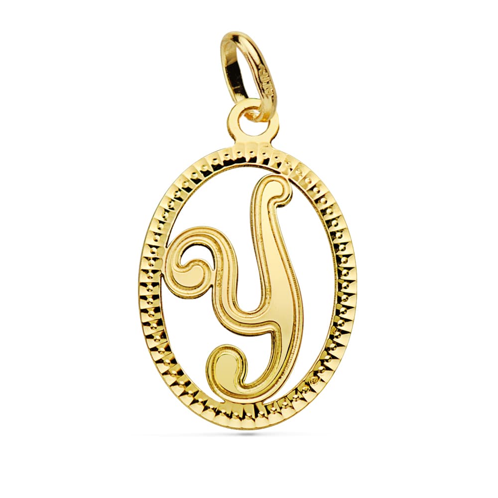 18K guld indledende "y" vedhæng