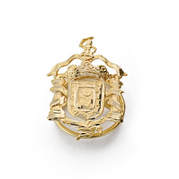 Märkesköld av Melilla 18K gult guld (spanien) 20X14 mm