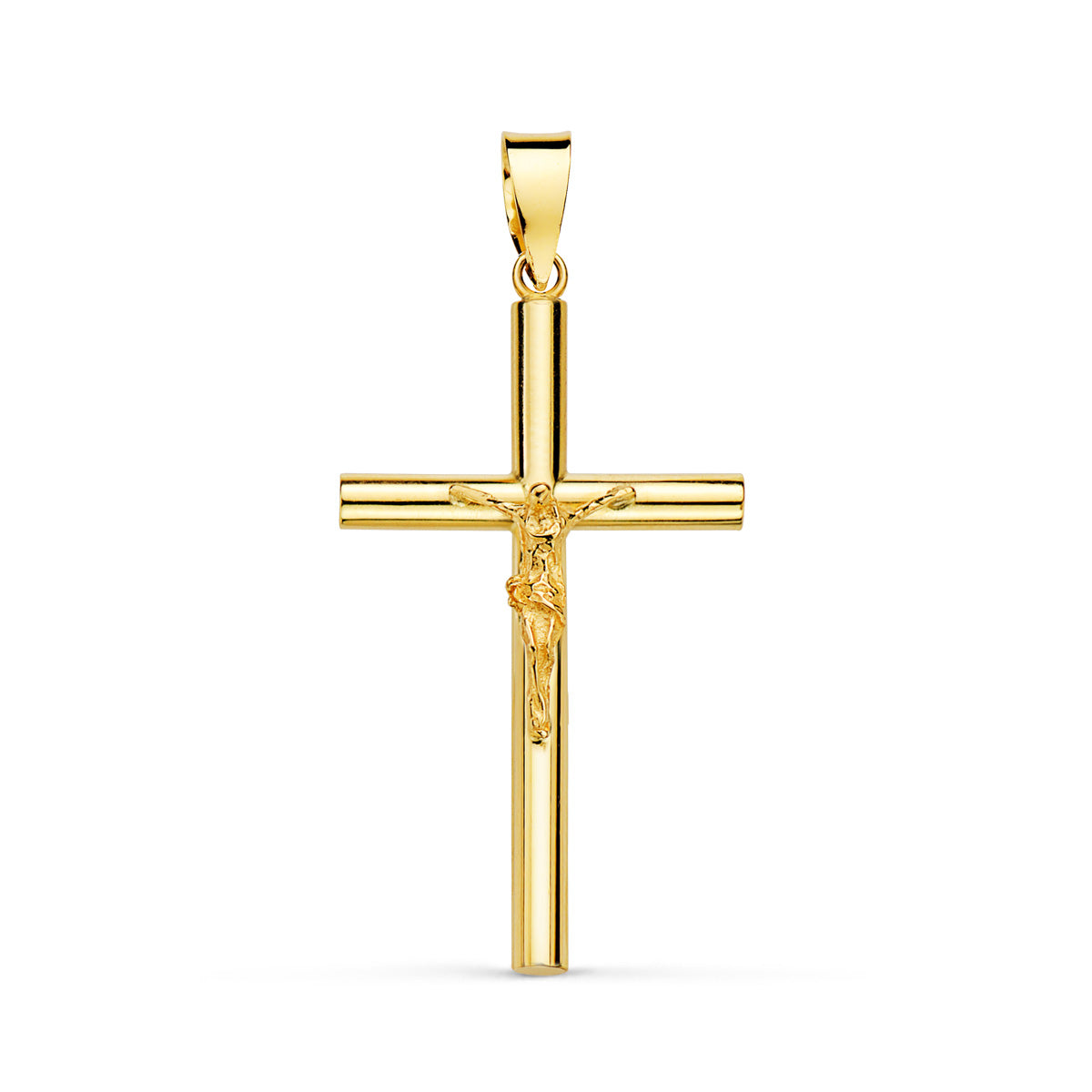 18K Cross with Christ 29 X 17 mm Branch 2.2 mm