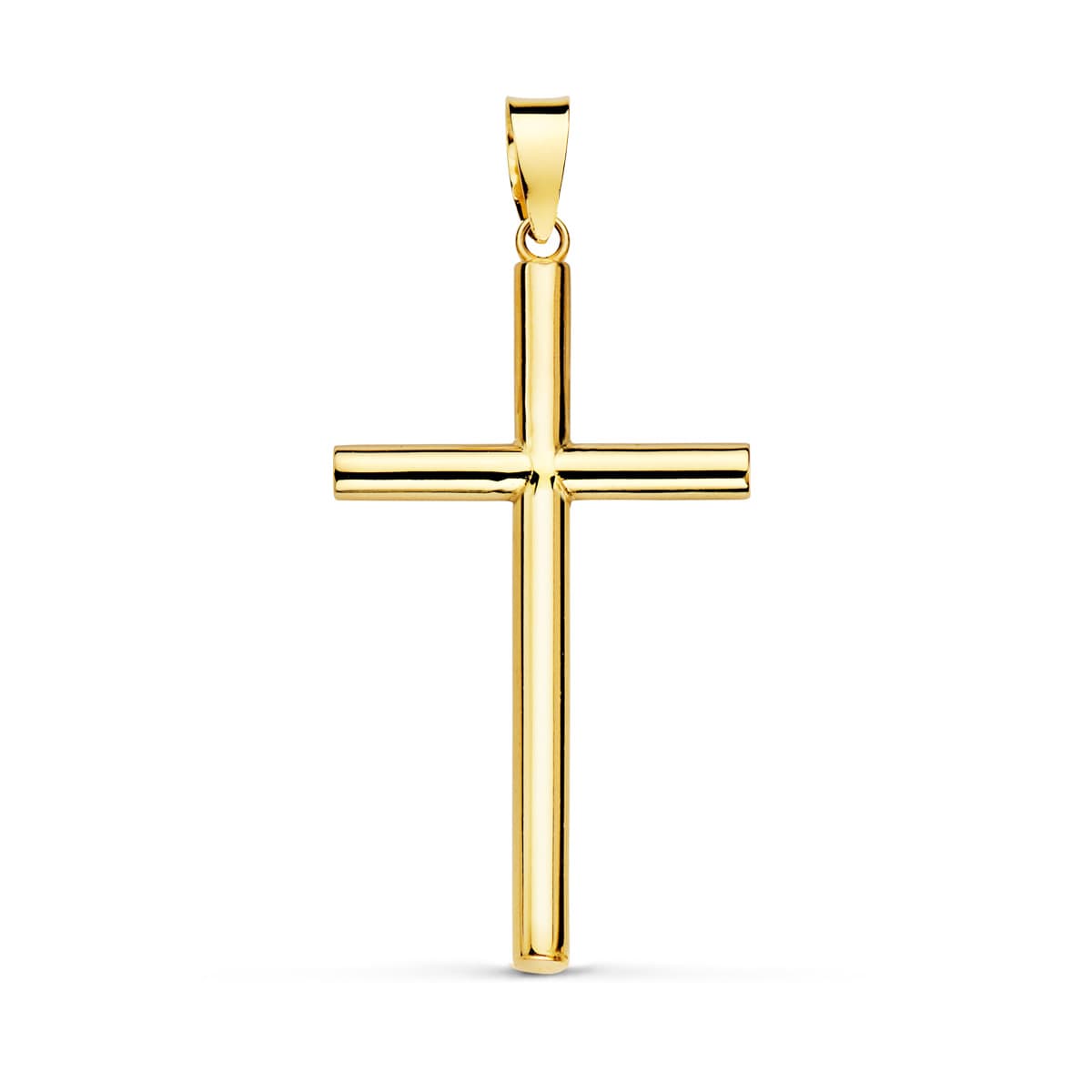 Cruce Hollow Aur Galben 18K 29X7X2,2 mm