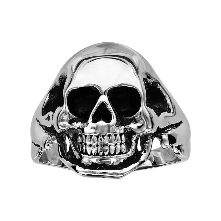 Medium gladde stalen schedelring