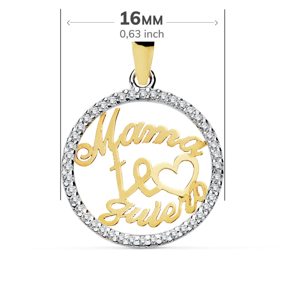 Pandantiv inimă din aur 18K 19X15MM