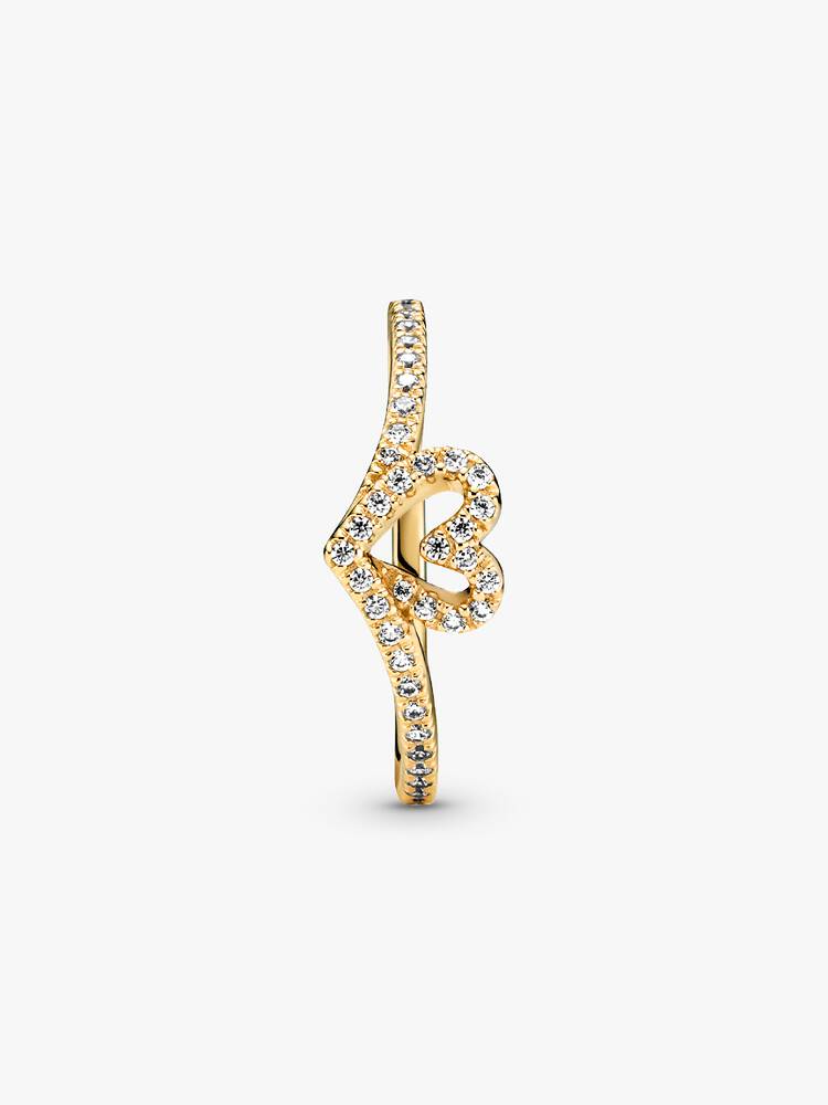 Ring Pandora - Glitrende hjerteønske | 169302C01