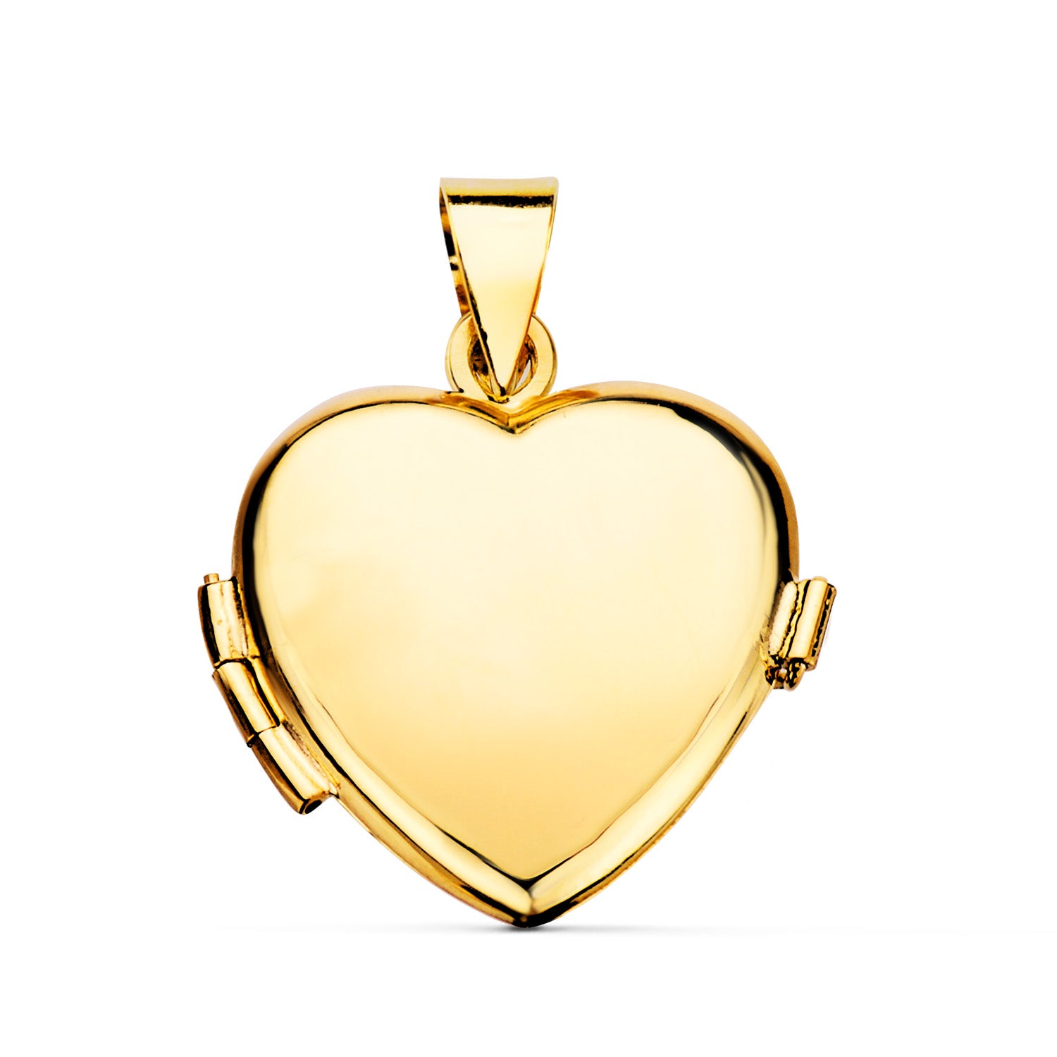 Looker Fotohouder Bedel 18K Geelgoud Glad Hart 21X21 mm