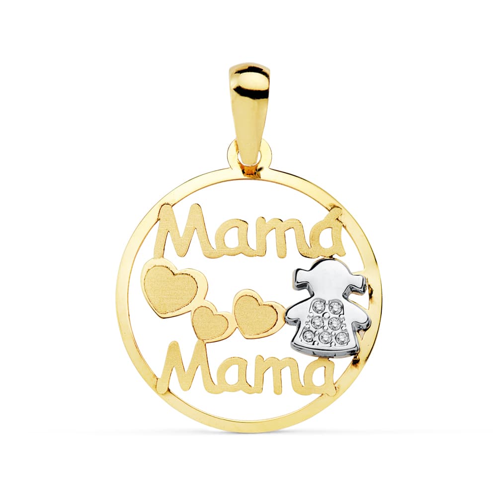 18K gull Zircon Girl Anheng
