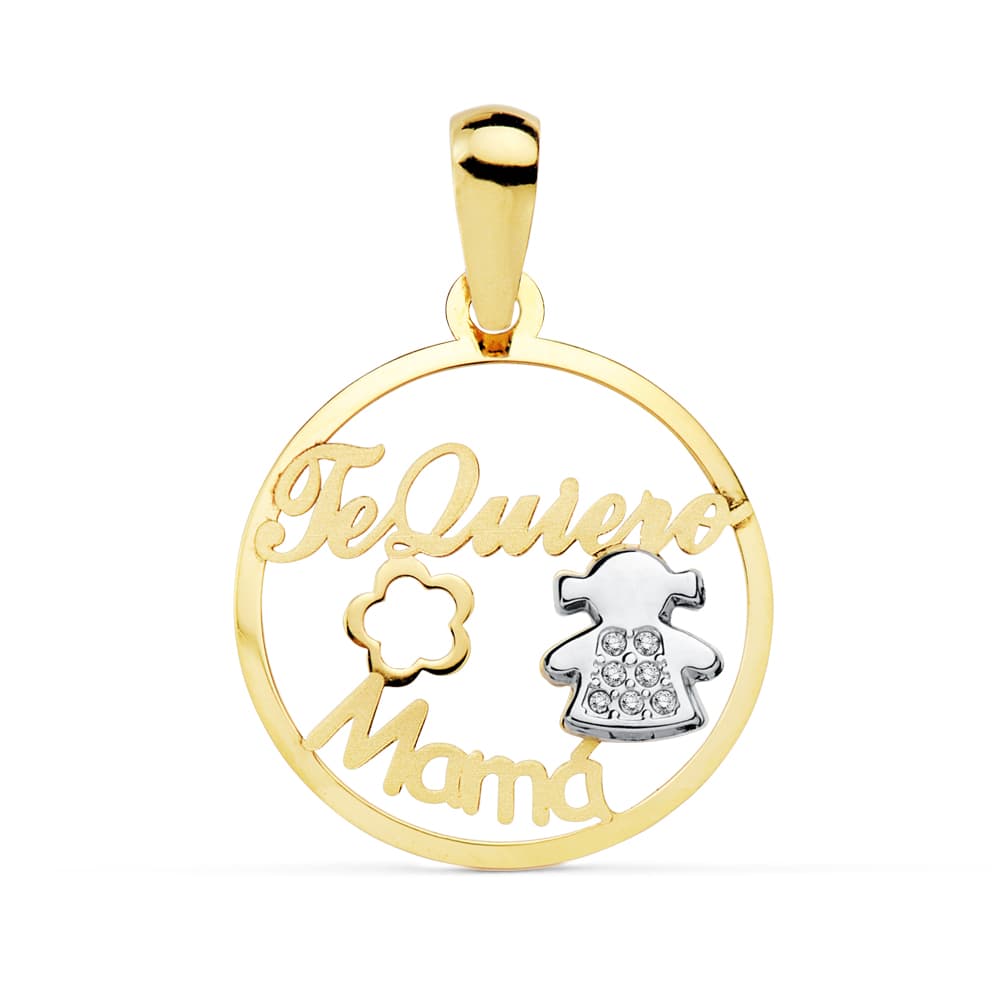 18K Pendentif Maman en Or
