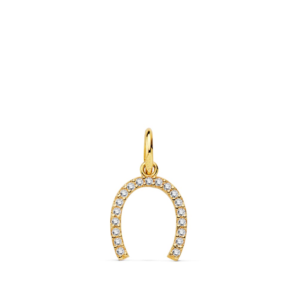Colgante Herradura Oro Amarillo 18K 11X9 mm