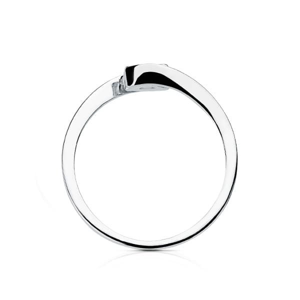 18K Diamant Naturelle Or Blanc Solitaire 0.20 Ct