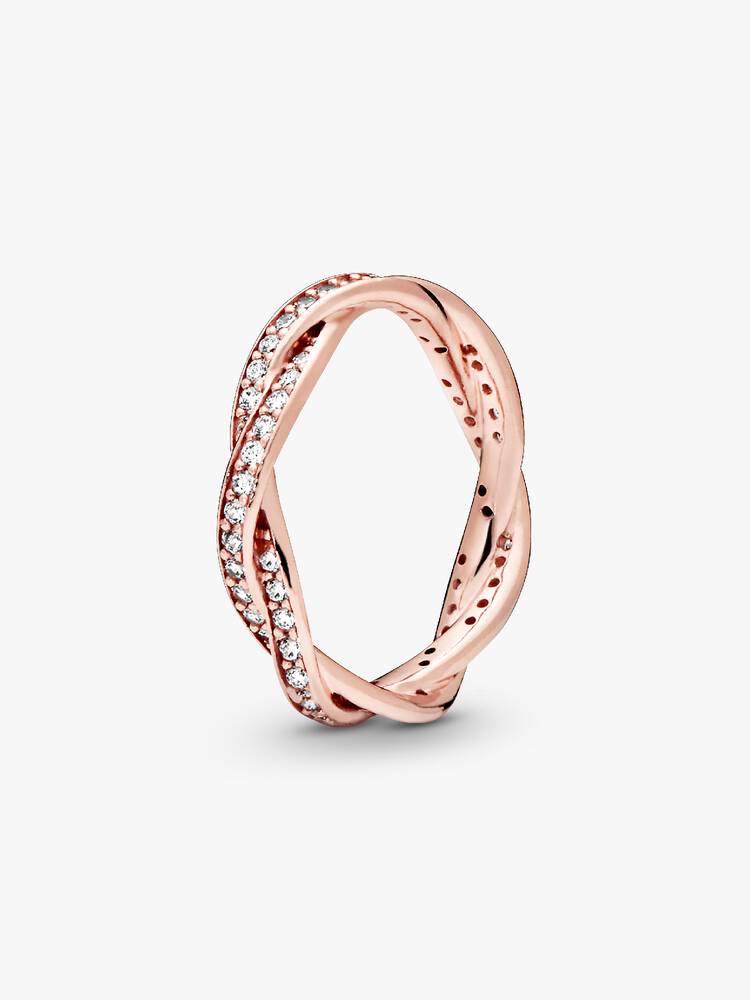 Glitrende snoet ring | Pandora