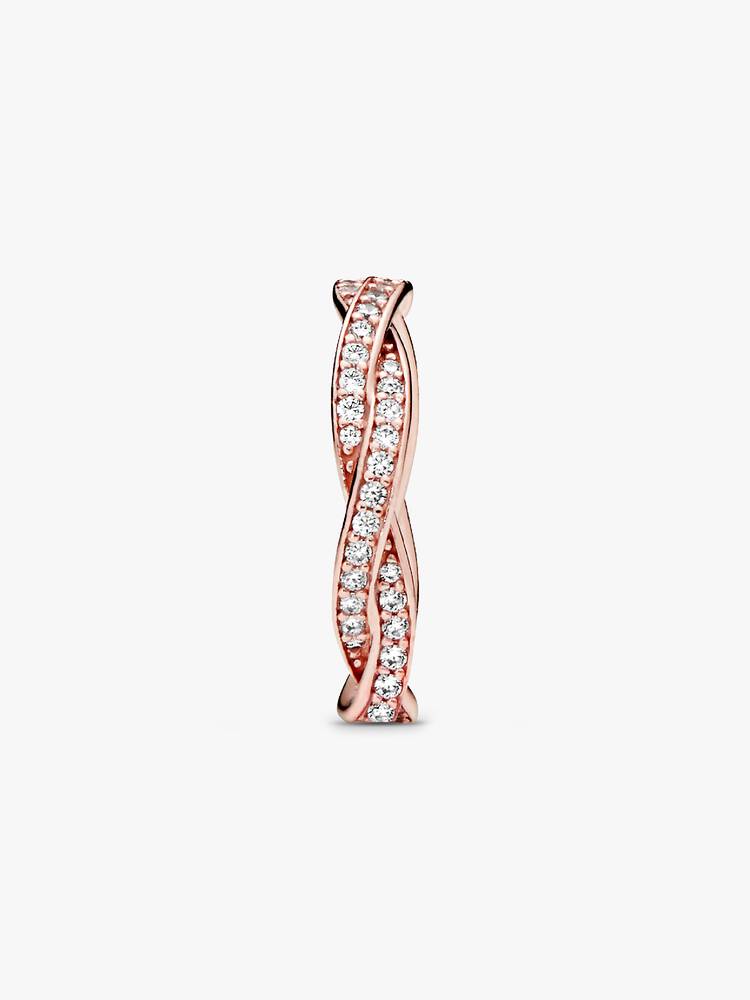 Glitrende snoet ring | Pandora
