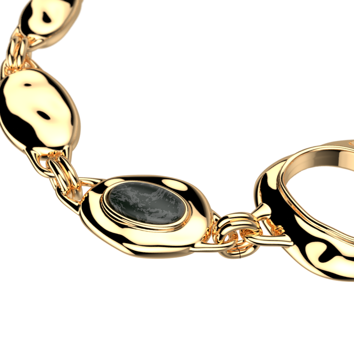 Bracelet chaîne Miranda doré – Les Georgettes – vue 2