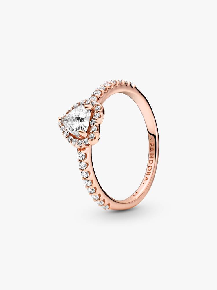 Ring Pandora - Glitrende hævet hjerte | 188421C02