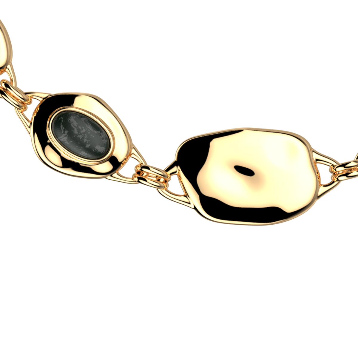 Collier court Miranda doré – Les Georgettes – vue 2