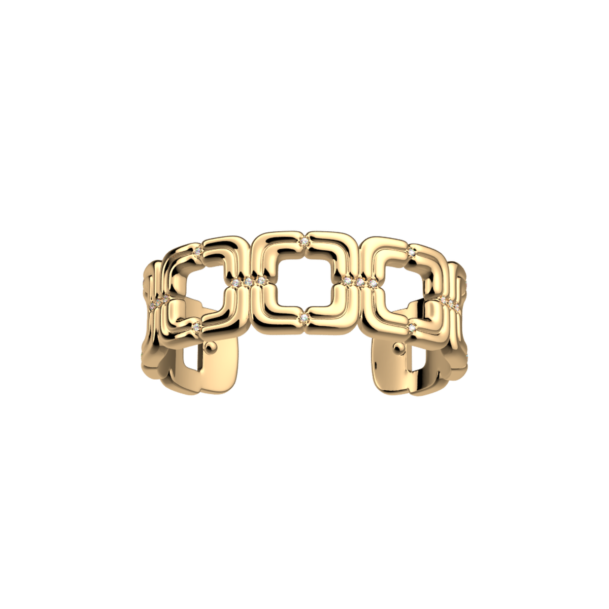 Manchette Allure 14 mm dorée – Les Georgettes