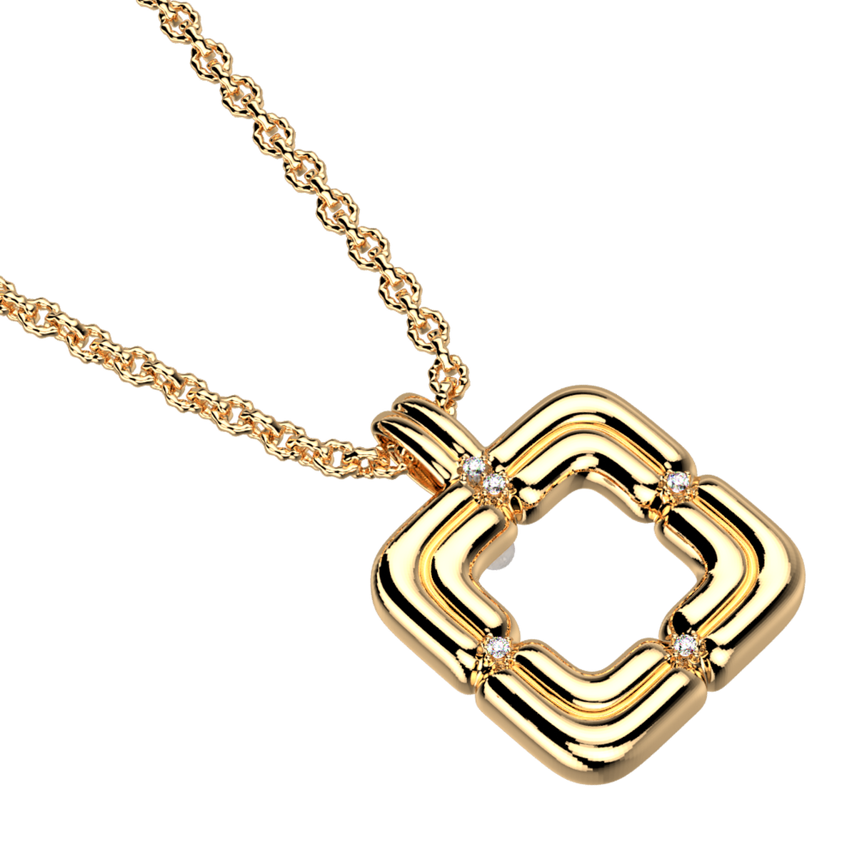 Collier Allure doré – Les Georgettes – vue 2