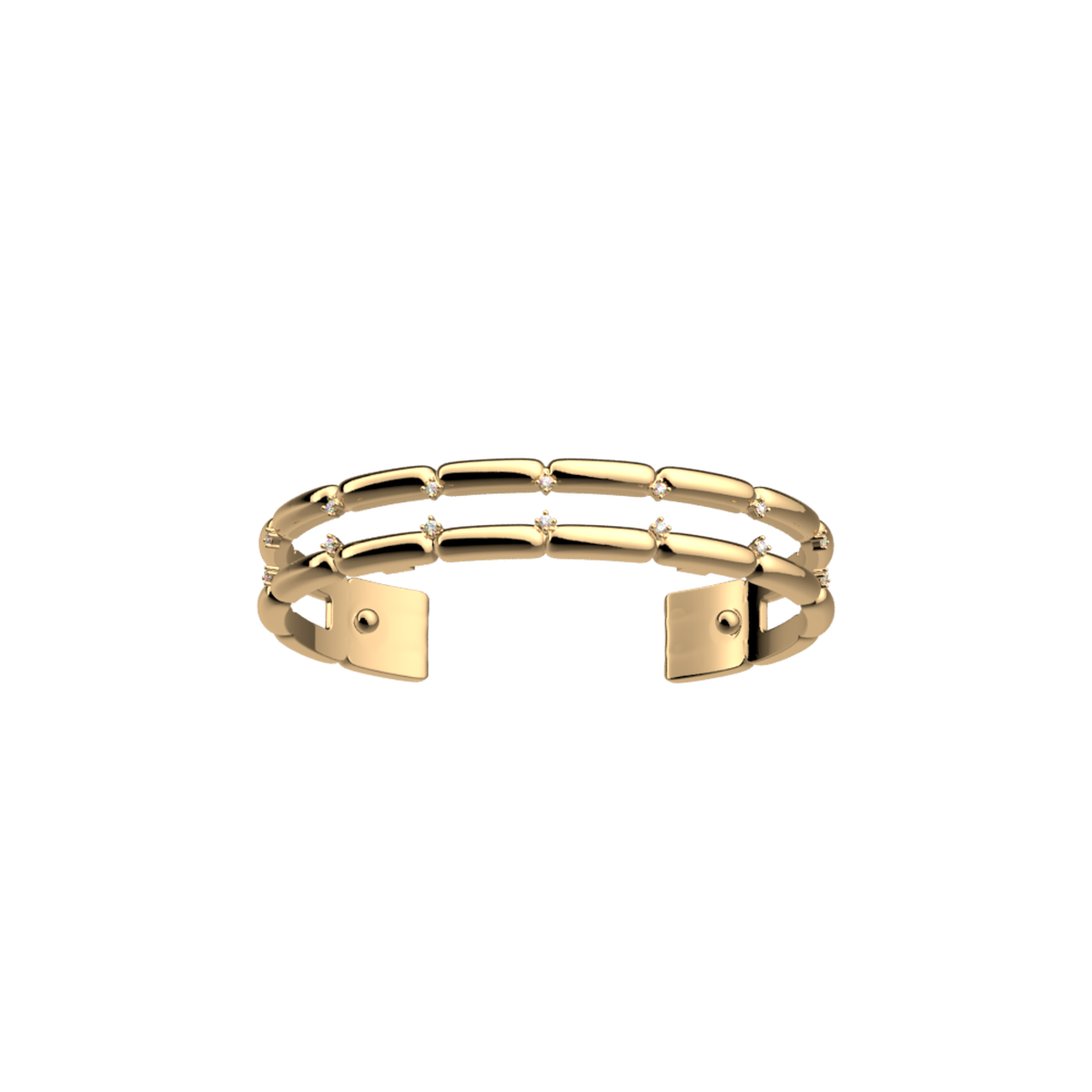 Manchette Allure 8 mm dorée – Les Georgettes