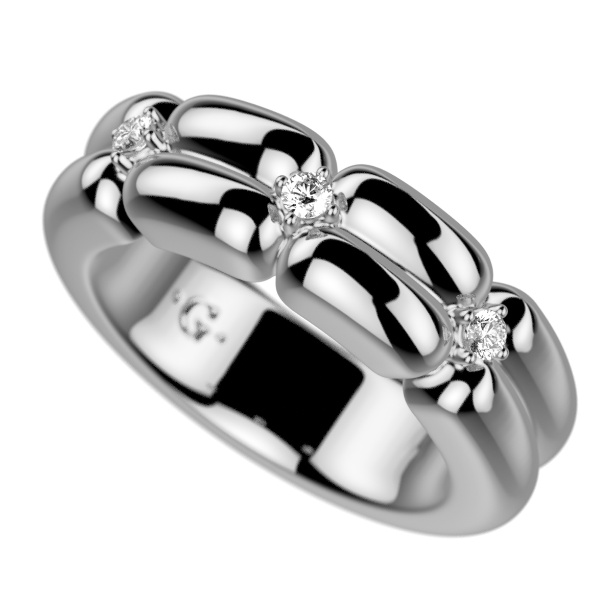 Bague Allure argentée – Les Georgettes – vue 2