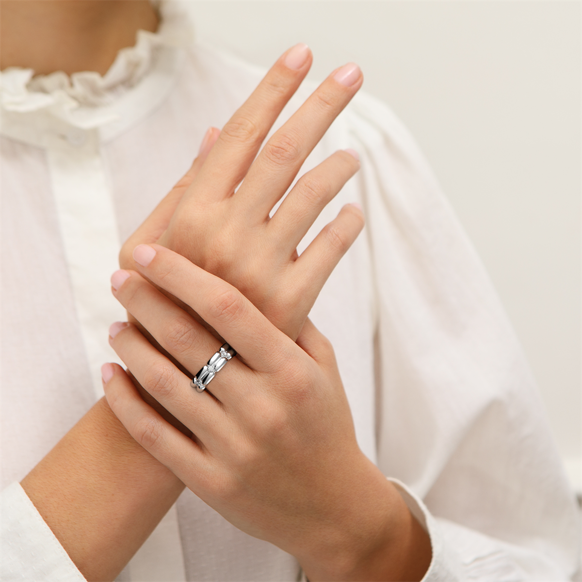 Bague Allure argentée – Les Georgettes – vue 3