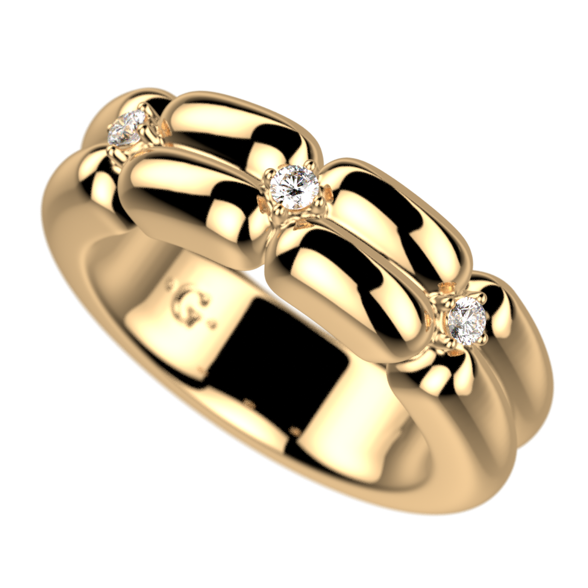 Bague Allure dorée – Les Georgettes – vue 2