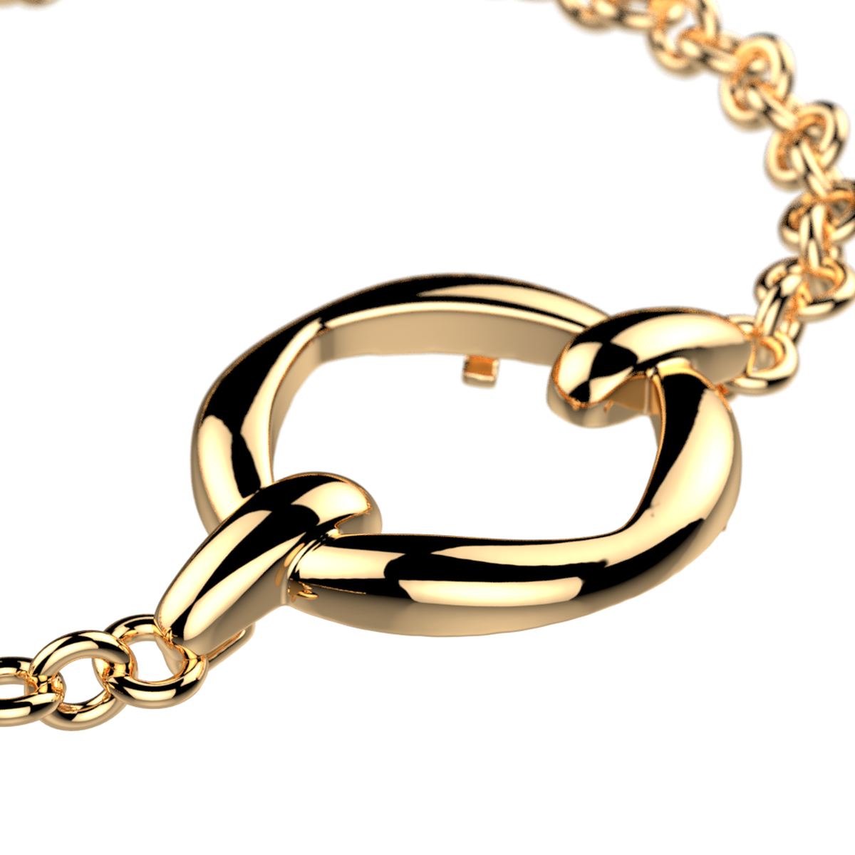 Bracelet chaîne Runway doré – Les Georgettes – vue 2