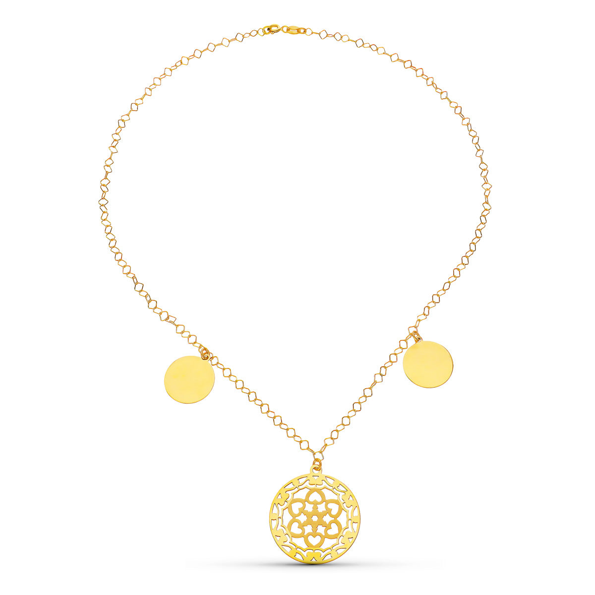 Collar Círculos Oro Amarillo 18K