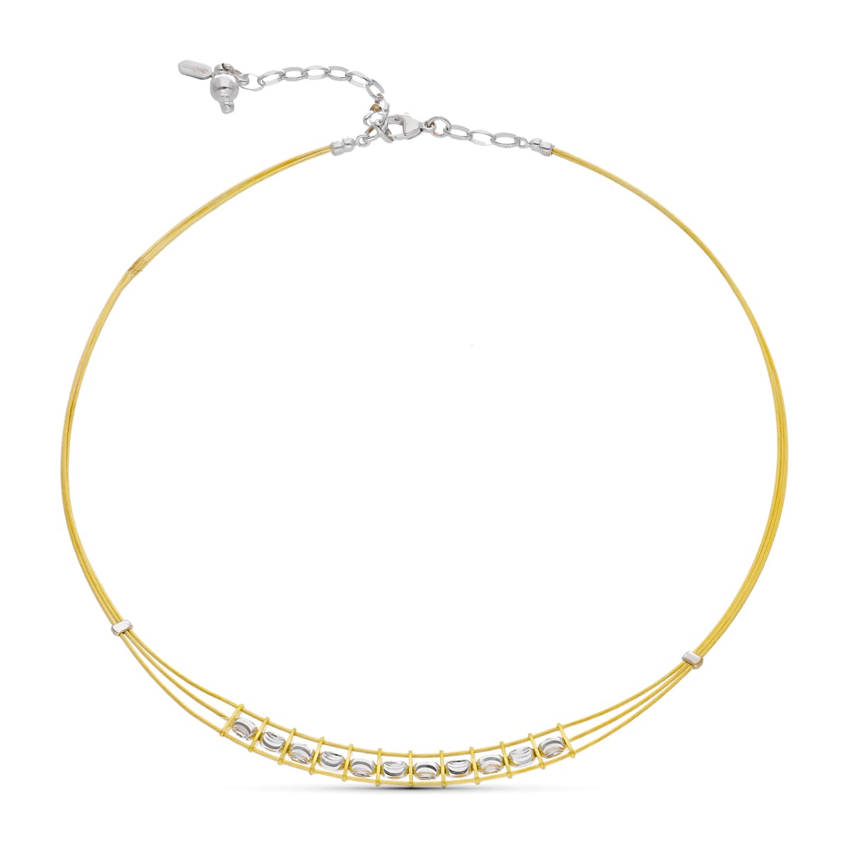 Collier Fils Dor Bicolore 18 Carats