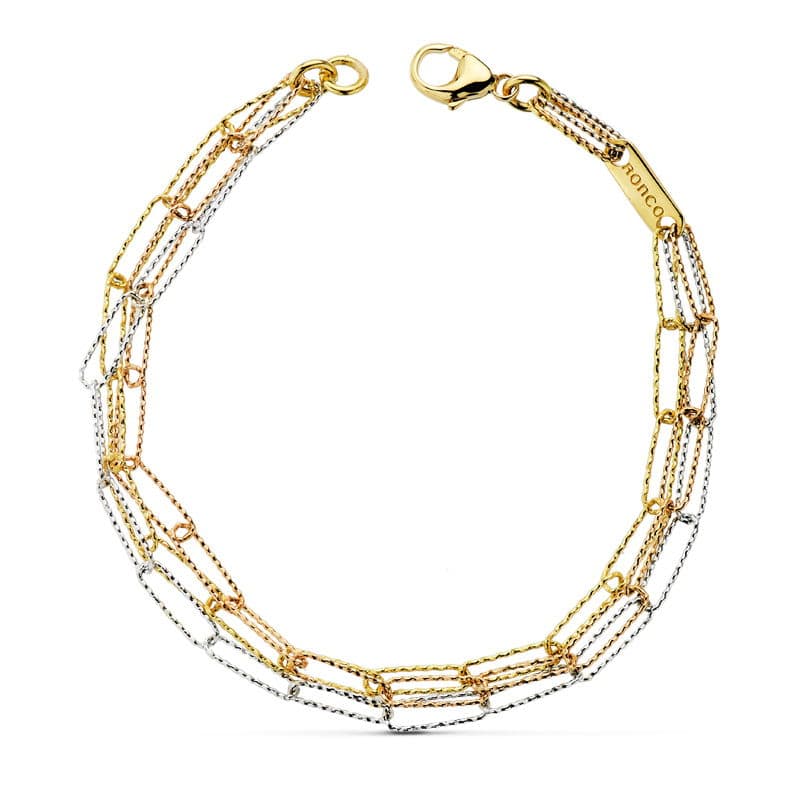 トリコロール ブレスレット 18K 195CM